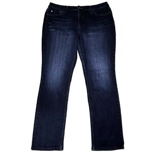Lee Straight Leg Mid Rise Jeans - Size 18L
